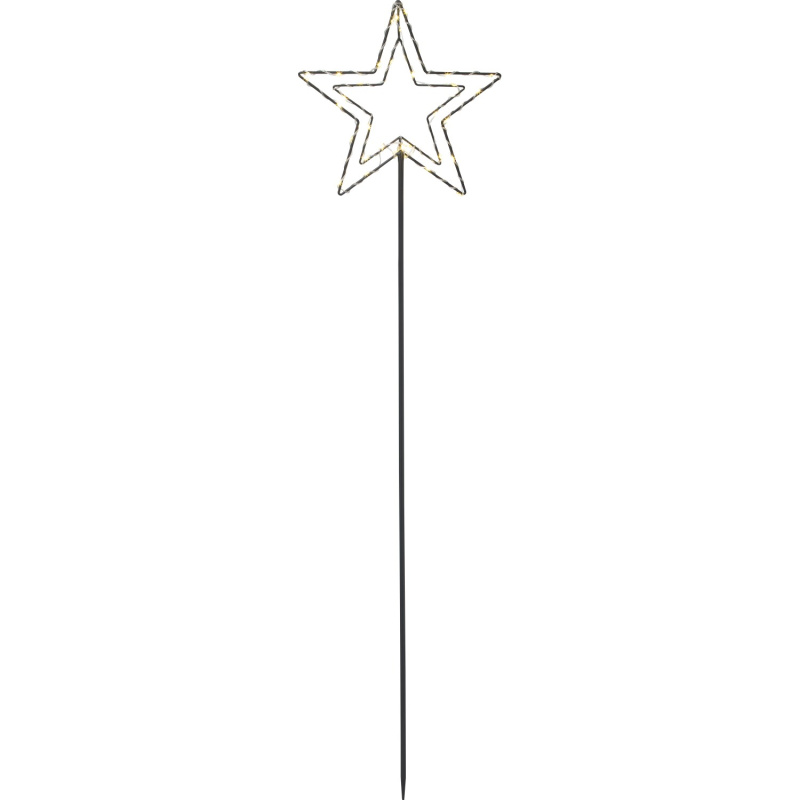 VLC LED vánoční zahradní zápich hvězda 118,5 x 31 x 0,8 cm