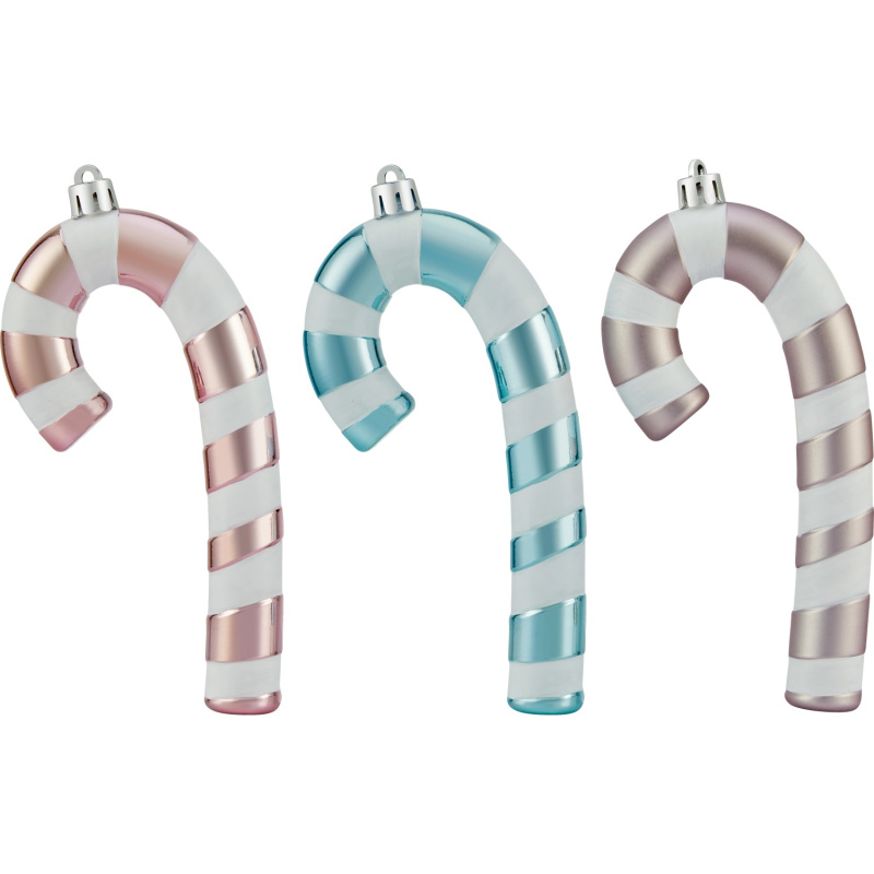 Dekorace na vánoční stromeček cukrová hůl, 6 ks