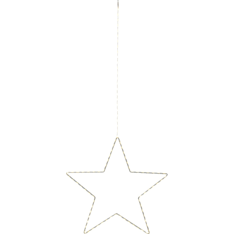 Vánoční LED dekorace hvězda, 95 diod, 38 cm