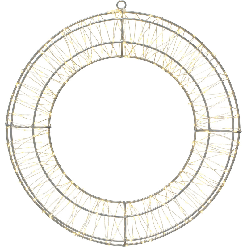 VLC LED vánoční věnec 320x LED teplá bílá, IP44, pr. 35 x 4 cm