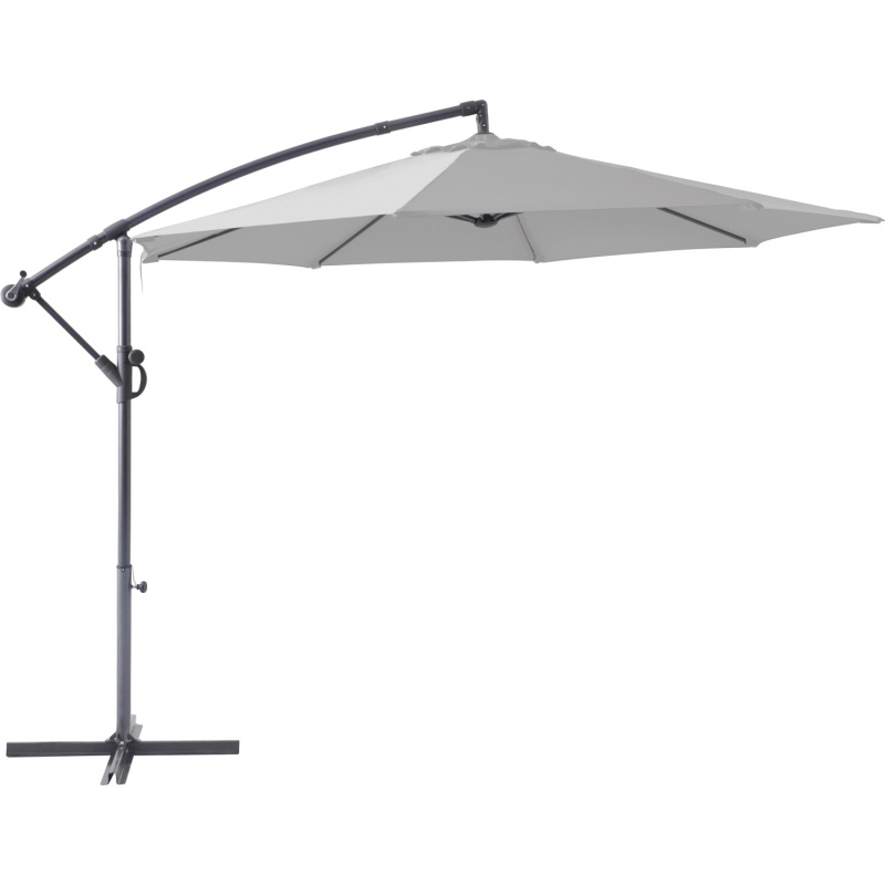 OBI Závěsný slunečník Alvarado stříbrnošedý pr. 300 cm