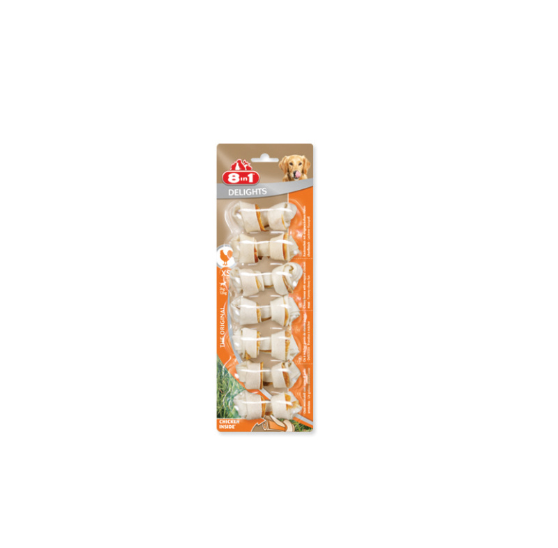 Kosti 8in1 Delights žvýkací 7ks XS