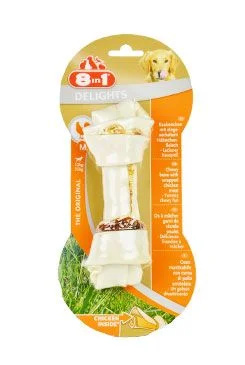 Kost 8in1 Delights žvýkací sušeným kuřecím masem uvnitř M