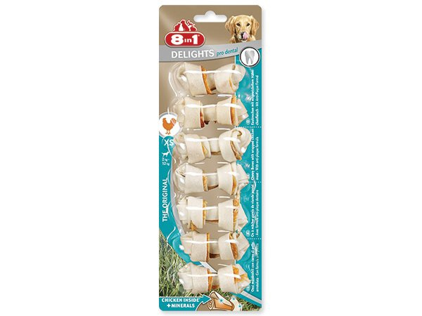 Kosti 8in1 Dental Delights žvýkací XS 7 ks