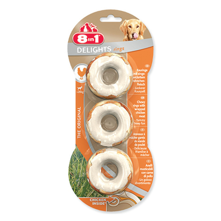 Kroužky 8in1 Delights žvýkací 3 ks