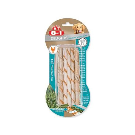Tyčinky 8in1 Dental Delights kroucené žvýkací 55 g