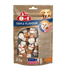 Kosti žvýkací 8in1 Triple Flavour XS 21 ks