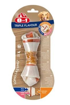 Kosti žvýkací 8in1 Triple Flavour M 1 ks