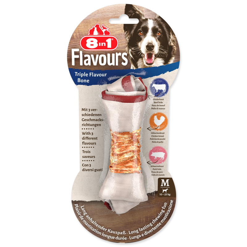 Kosti žvýkací 8in1 Triple Flavour M 1 ks