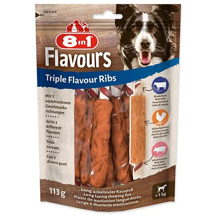 Žebírko žvýkací 8in1 Triple Flavour 6 ks
