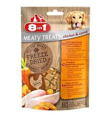 Pochoutka 8in1 Meaty Treats FD Chicken/Carrots 50g