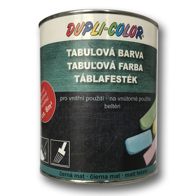 DUPLI-COLOR Tabulová barva 750 ml, černá