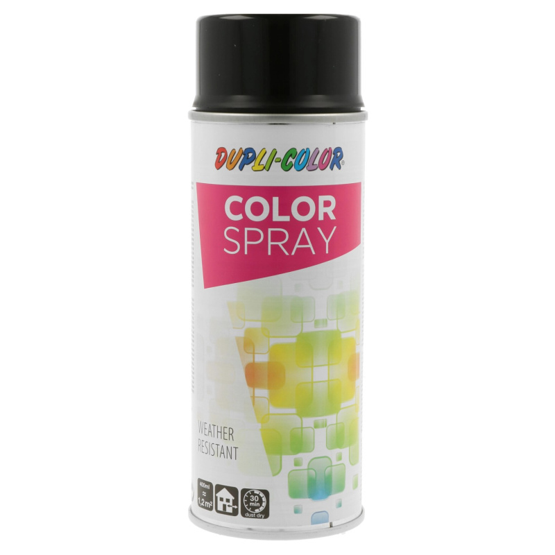 DUPLI-COLOR Lak ve spreji COLOR SPRAY RAL 9005 černá lesklá 400 ml