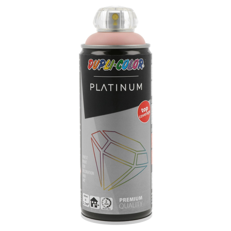 DUPLI-COLOR Lak ve spreji PLATINUM hedvábně matný, světle růžová, 400 ml