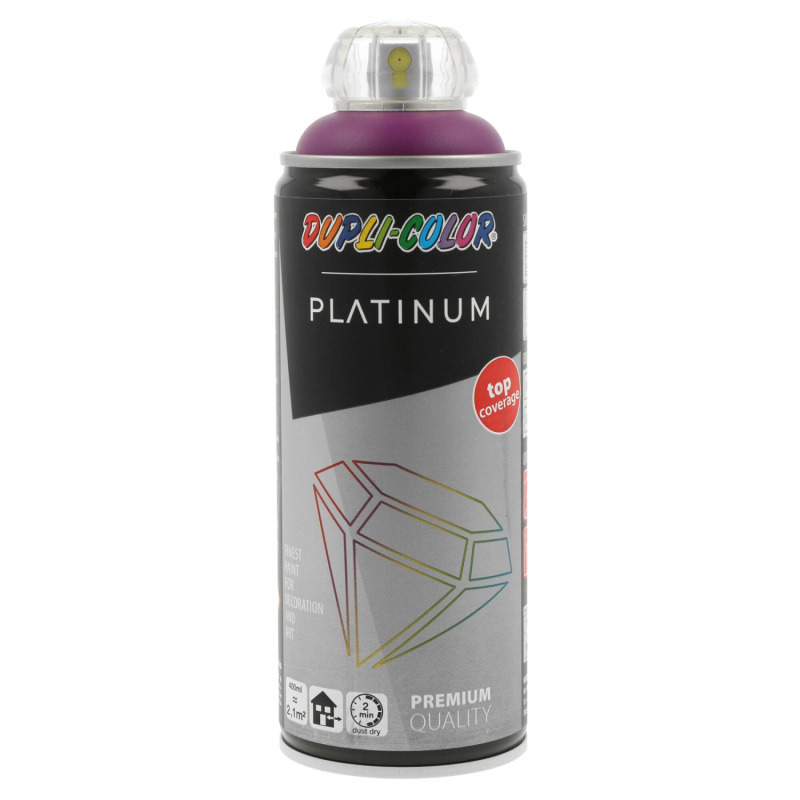 DUPLI-COLOR Lak ve spreji PLATINUM hedvábně matný, borůvková, 400 ml