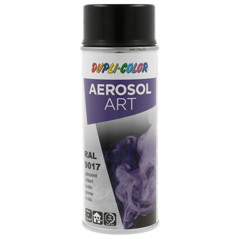 DUPLI-COLOR Lak ve spreji AEROSOL ART (9017) dopravní černá 400 ml