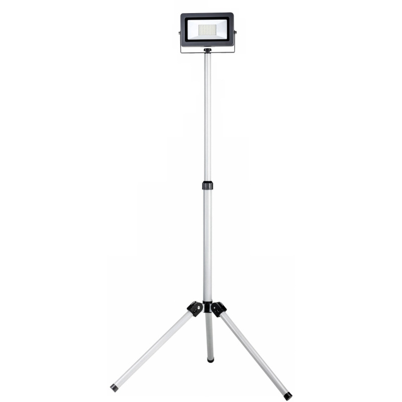 Pracovní LED svítilna Flare na stativu 30 W stříbrno-antracitová