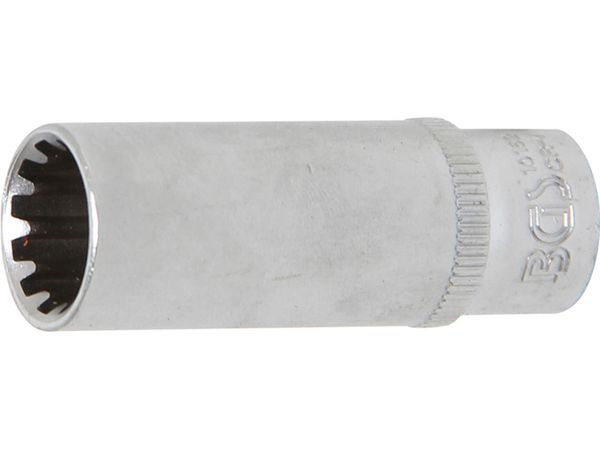BGS Technic BGS 10162 Nástrčná hlavice 1/4" 12 mm, prodloužená - Gear Lock