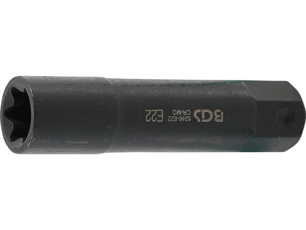 BGS Technic BGS 5246-E22 Nástrčná hlavice šestihran 22 mm E-profil E 22, úderová, velmi dl