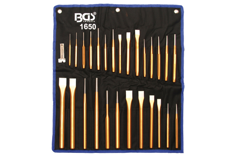 Sada sekáčů, vyrážečů a důlčíků, 28 ks - B1650