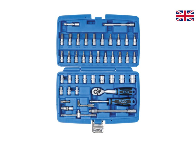 BGS technic Palcová Gola sada 1/4", (46ks) BGS 2141