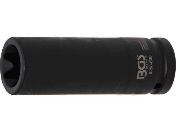 BGS Technic BGS 5250-E30 Nástrčná hlavice 3/4" E-Profil E30, prodloužená, silová