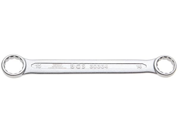 BGS Technic BGS 30334 Oboustranný očkový klíč 14 x 15 mm, extra plochý