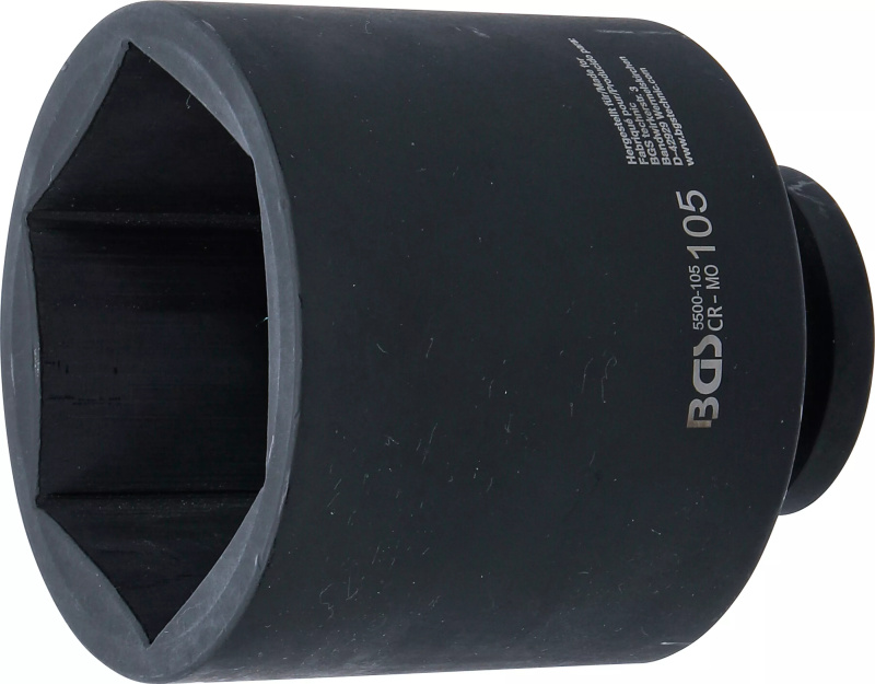 Silová nástrčná hlavice, šestihranná, prodloužená, 1", 105 mm, B5500-105