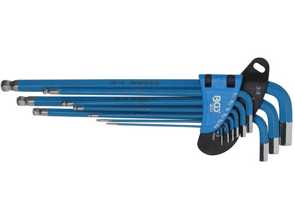 BGS Technic BGS 35101 Zástrčné klíče inbus s koulí a magnetem 1/16 ÷ 3/8&ldquo; palcové, e