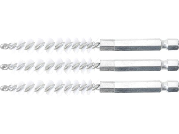 BGS Technic BGS 3078-8-N Nylonové kartáče pr. 8 mm, upínání 1/4", 3 ks (Sada BGS 3078)