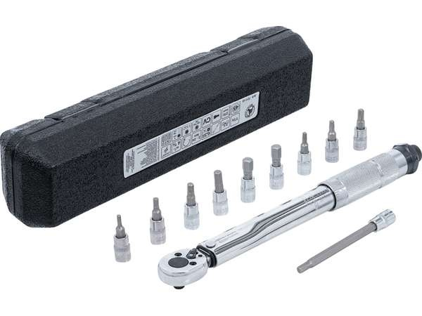 Sada momentových klíčů 1/4", 2 - 24 Nm, 11 ks, BGS - B72118