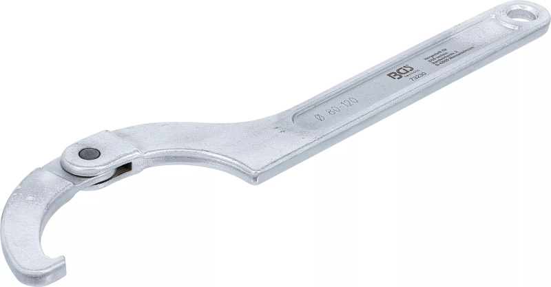 Hákový klíč, kloubový, 80 - 120 mm - B73230