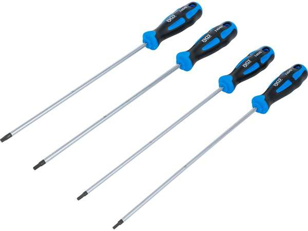 Sada šroubováků TORX, extra dlouhé, T15 - T30, 4 kusy - B74541