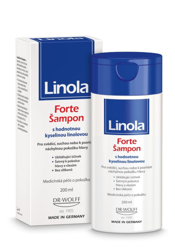 Linola Forte Shampoo zklidňující šampon pro suché vlasy a citlivou pokožku hlavy 200 ml