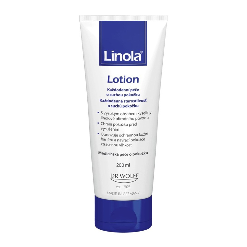 Linola Lotion hydratační a vyživující emulze pro suchou a citlivou pokožku 200 ml
