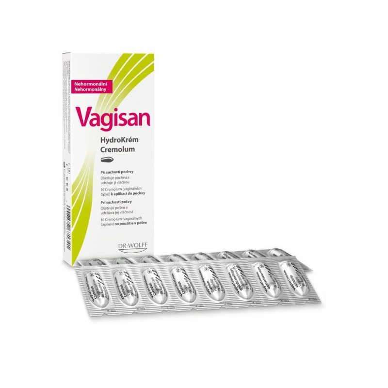 VAGISAN HydroKrém Cremolum 16 čípků