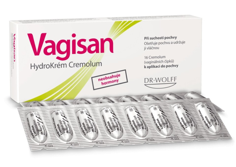 VAGISAN HydroKrém Cremolum 16 čípků