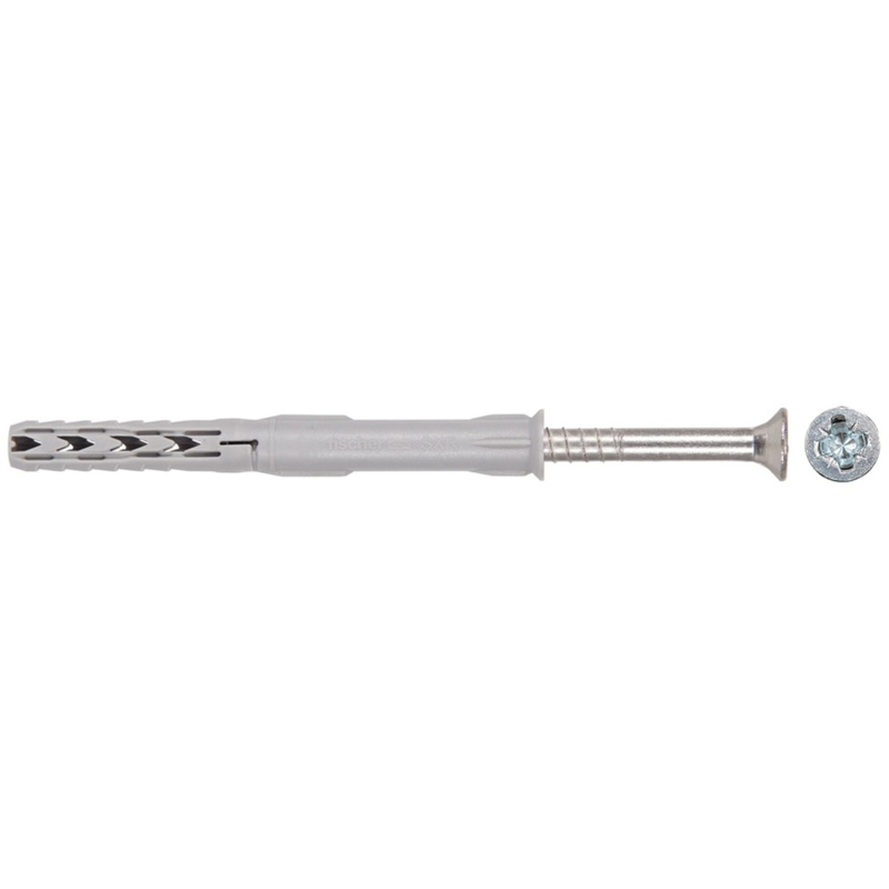 Fischer Rámová hmoždinka SXR 6 x 50 Z K NV se šrouby, 8 ks