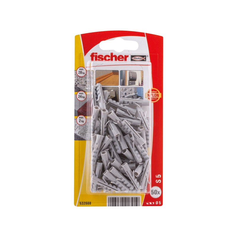 Fischer Expanzní hmoždinka S 5 K NV, 50 ks