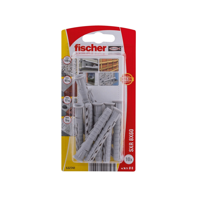 Fischer Rámová hmoždinka SXR 8 x 60 K NV, 10 ks