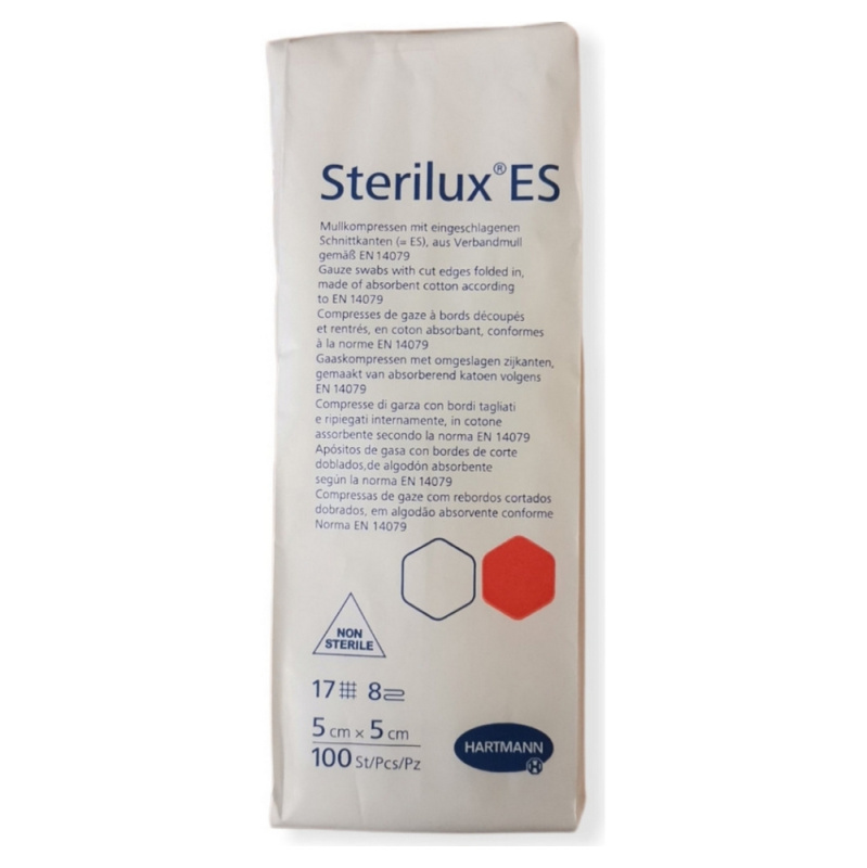 STERILUX Gáza kompres nesterilní 5 x 5 cm 100 kusů