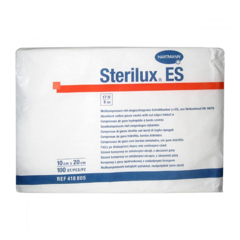 STERILUX Gáza kompres nesterilní 10 x 20 cm 100 kusů