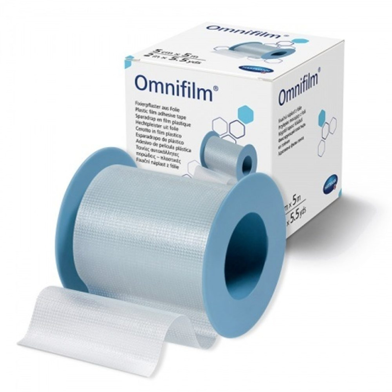 Náplast Omnifilm porézní fólie 5 cmx5 m 1 ks