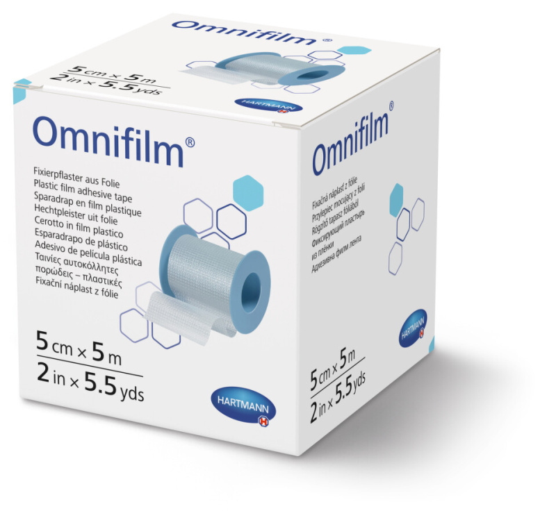 Náplast Omnifilm porézní fólie 5 cmx5 m 1 ks