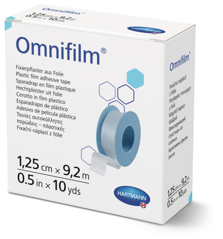 OMNIFILM Náplast porézní 1.25 cm x 9.2 m 1 kus