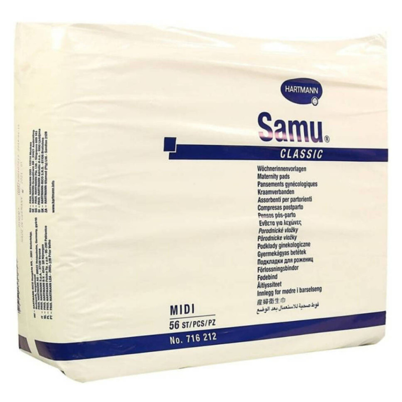 Vložky porodnické Samu Midi 56ks