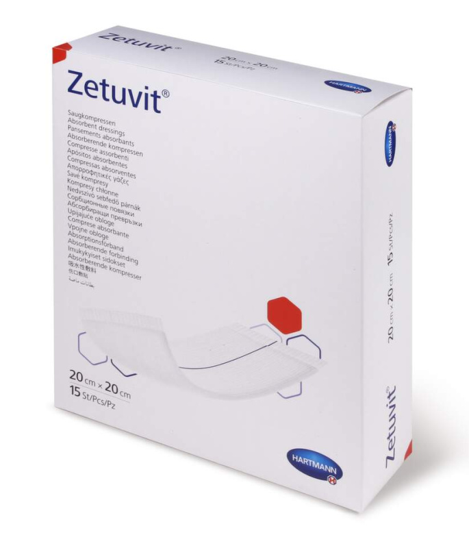 Zetuvit Sterilní kompresy 20 x 20 cm 25 ks
