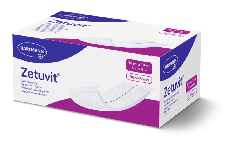 ZETUVIT kompres nesterilní 10x10cm/30ks 4138016