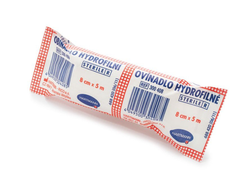 Hartmann - sterilní obinadlo - 8 cm × 5 m