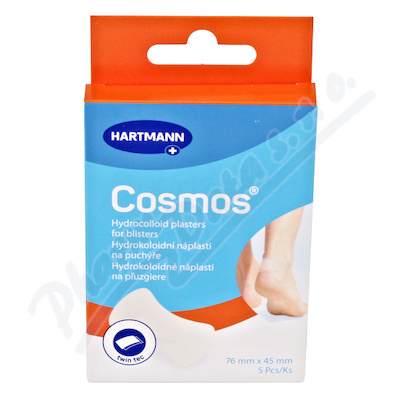 COSMOS Náplast na puchýře na patě twin tec 5 kusů